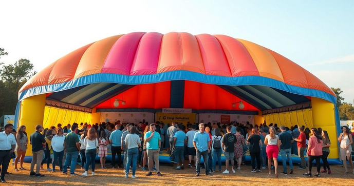 Estrutura Inflável para Eventos: Como Escolher a Ideal