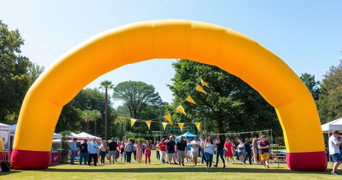 Pórtico Inflável ideal para eventos ao ar livre Pórtico Inflável ideal para eventos ao ar livre