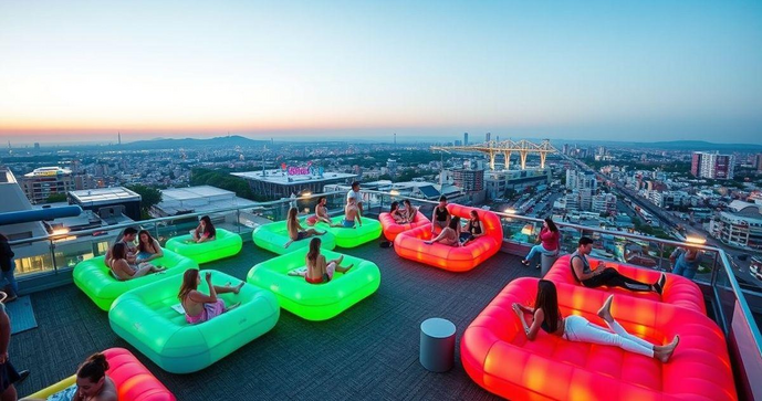Roof Top Inflável transforma seu espaço ao ar livre em um ambiente único e divertido Roof Top Inflável transforma seu espaço ao ar livre em um ambiente único e divertido