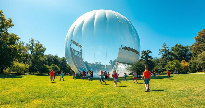 Descubra a Diversão Sem Limites com a Bola Gigante Inflável! Descubra a Diversão Sem Limites com a Bola Gigante Inflável!
