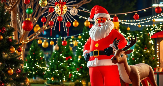 Como Escolher o Papai Noel Inflável Ideal para sua Decoração de Natal
