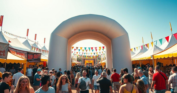 Portal inflável personalizado para eventos: como projetar o ideal